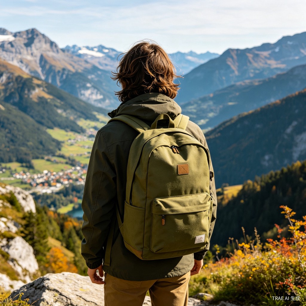 Olive Green Travel Backpack - Adventure Ready